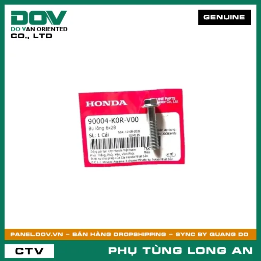 BU LÔNG 6X28 HONDA AIR BLADE 125/160, LEAD 125, PCX 160, SH 125/150, SH 125/160, SH MODE, VARIO 160 — 90004K0RV00