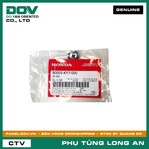 VÍT 6X6 HONDA AIR BLADE 110, AIR BLADE 125, AIR BLADE 125/150, CLICK 110, FUTURE NEO, LEAD 125, PCX, PCX 125, PCX 125/150, SH 125/150, SH MODE, VISION 110 — 90005KY7000