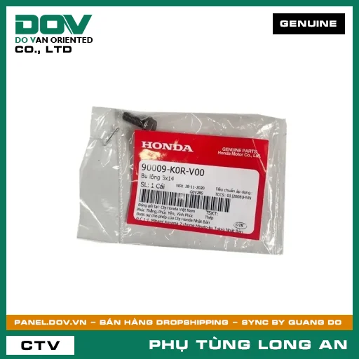 BU LÔNG 5X14 HONDA AIR BLADE 125/160, LEAD 125, PCX 160, SH 125/150, SH 125/160, SH MODE, VARIO 160 — 90009K0RV00