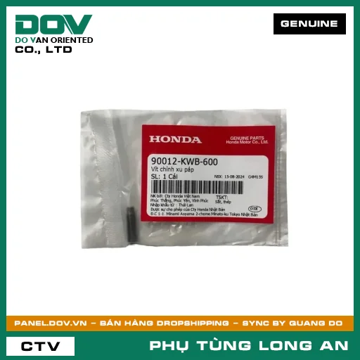 VÍT CHỈNH XU PÁP HONDA AIR BLADE 110, AIR BLADE 125, AIR BLADE 125/150, AIR BLADE 125/160, FUTURE 125, LEAD 125, MSX 125, PCX, PCX 125, PCX 125/150, PCX 160, SH 125/150, SH 125/160, SH MODE, SUPER CUB C125, VARIO 160, WAVE RSX 110 — 90012KWB600