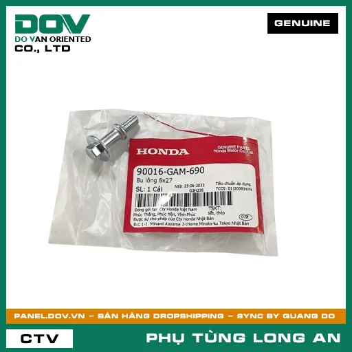 BU LÔNG 6X27 HONDA AIR BLADE 110, CLICK 110 — 90016GAM690