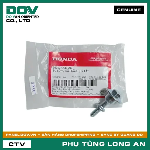 BU LÔNG NẮP ĐẦU QUY LÁT HONDA AIR BLADE 110, CLICK 110, VISION 110, WAVE RSX 110 — 90017GCC000