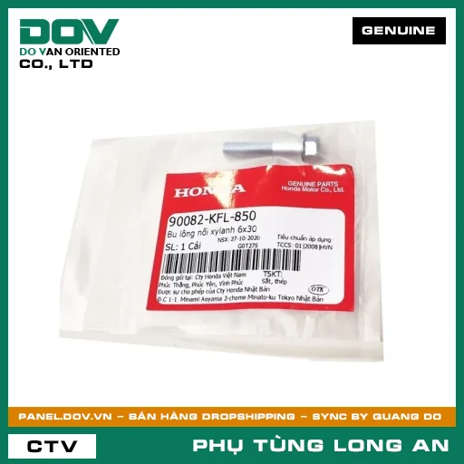 BU LÔNG NỐI XYLANH 6X30 HONDA SUPER DREAM, WAVE 100, WAVE ALPHA — 90082KFL850