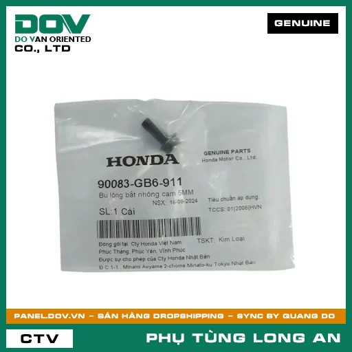 BU LÔNG BẮT NHÔNG CAM 5MM HONDA AIR BLADE 110, FUTURE NEO, SH 125/150, SUPER DREAM, VISION 110, WAVE 100, WAVE ALPHA, WAVE RSX 110 — 90083GB6911