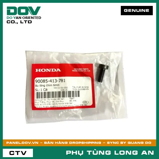 BU LÔNG CHÌM 6MM HONDA FUTURE 125, FUTURE NEO, MSX 125, SUPER CUB C125, WAVE ALPHA — 90085413781