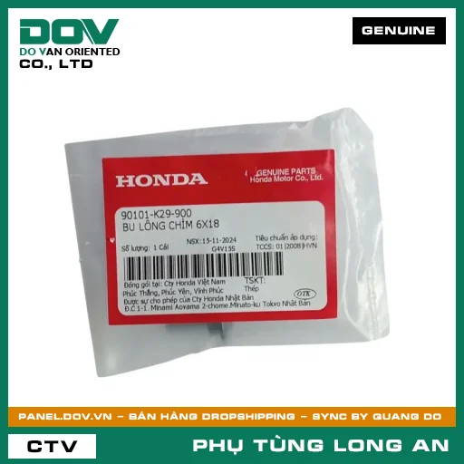 BU LÔNG CHÌM 6X18 HONDA ADV350, AIR BLADE 125/150, AIR BLADE 125/160, PCX, PCX 125/150, PCX 160, SH 125/150, SH 125/160, SH 350, SH MODE, VARIO 160, VISION 110 — 90101K29900