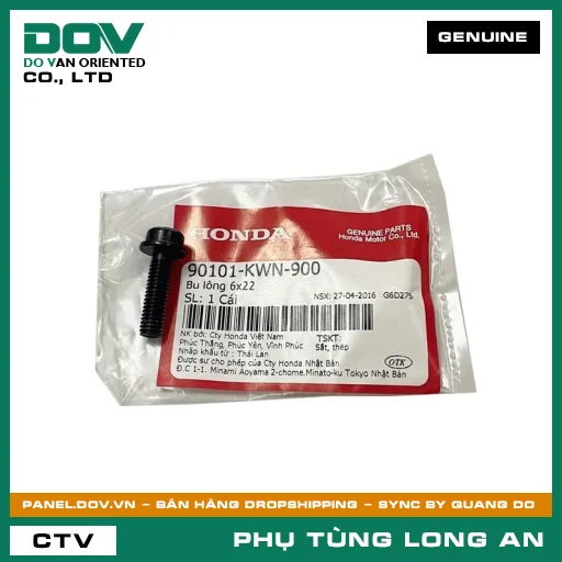 BU LÔNG 6X22 HONDA PCX, PCX 125, PCX 125/150, PCX 160 — 90101KWN900