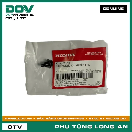 BU LÔNG ĐIỀU CHỈNH ĐÈN PHA HONDA LEAD 125, VISION 110, WAVE RSX 110, WINNER 150 — 90101KZL930