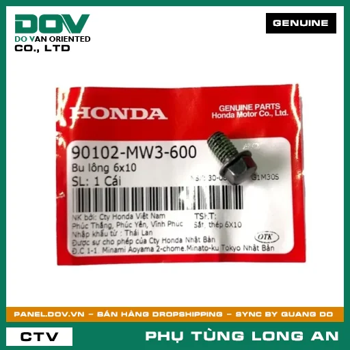 BU LÔNG 6X10 HONDA WAVE ALPHA — 90102MW3600