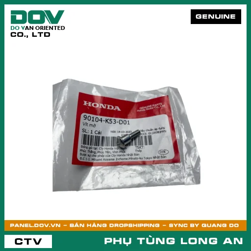 VÍT MỞ HONDA ADV350, AIR BLADE 125/150, AIR BLADE 125/160, LEAD 125, PCX, PCX 125, PCX 125/150, PCX 160, SH 125/150, SH 125/160, SH 350, SH MODE, VARIO 160, WINNER R, WINNER X — 90104K53D01