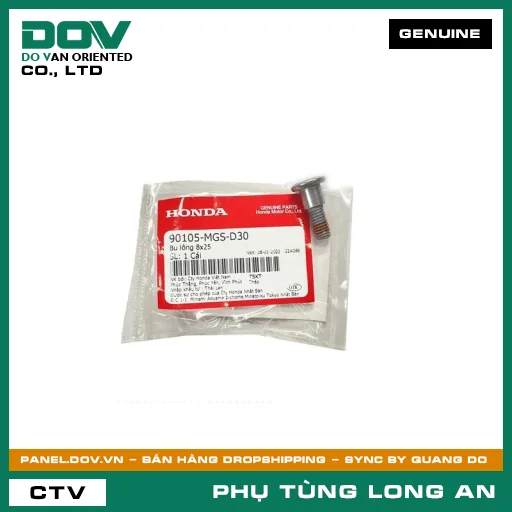 BU LÔNG 8X25 HONDA CB500F, CB500X, CB650R, CBR500R, CBR650R, REBEL 1100, REBEL 300, REBEL 500 — 90105MGSD30