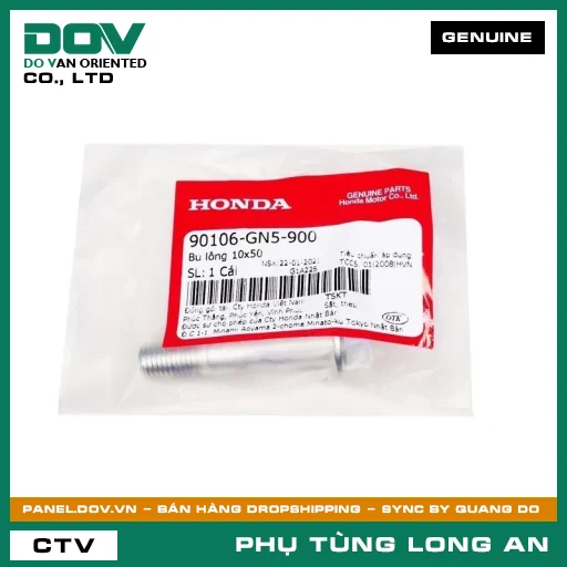 BU LÔNG 10X50 HONDA AIR BLADE 110, CLICK 110, FUTURE NEO, SH 125/150, SH 125/160, SUPER DREAM, WAVE 100, WAVE ALPHA, WAVE RSX 110 — 90106GN5900