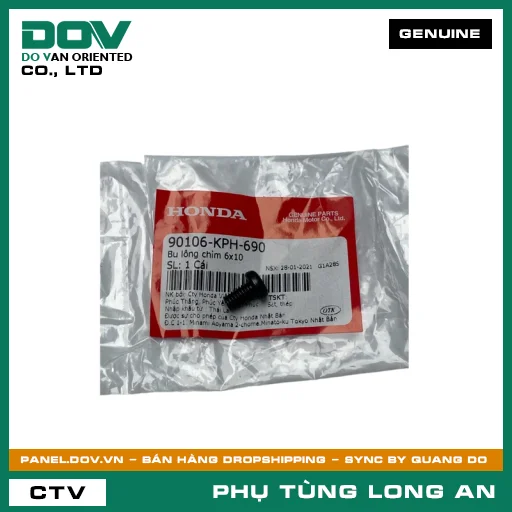 BU LÔNG CHÌM 6X10 HONDA FUTURE 125, FUTURE NEO, PCX, WAVE ALPHA, WAVE RSX 110 — 90106KPH690