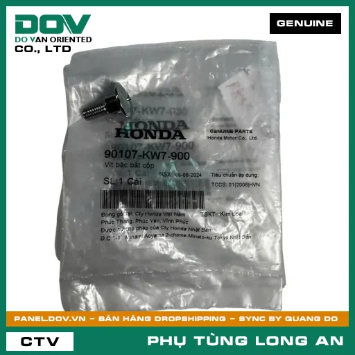 VÍT BẬC BẮT CỐP HONDA WAVE 100, WAVE ALPHA — 90107KW7900