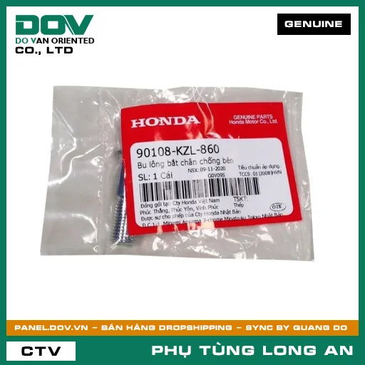 BU LÔNG BẮT CHÂN CHỐNG BÊN HONDA ADV350, AIR BLADE 125, AIR BLADE 125/150, AIR BLADE 125/160, ICON E, MSX 125, PCX, PCX 125, REBEL 300, REBEL 500, SH MODE, VARIO 160, VISION 110 — 90108KZL860