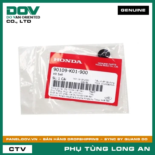 VÍT 5X6 HONDA PCX, PCX 125/150, PCX 160, SH 125/150, SH 125/160, SH 350, SH MODE — 90109K01900