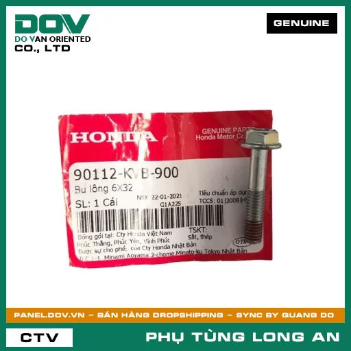 BU LÔNG 6X32 HONDA AIR BLADE 110, AIR BLADE 125, AIR BLADE 125/150, CLICK 110, ICON E, LEAD 110, LEAD 125, PCX, PCX 125, SH MODE, VARIO 160, VISION 110 — 90112KVB900