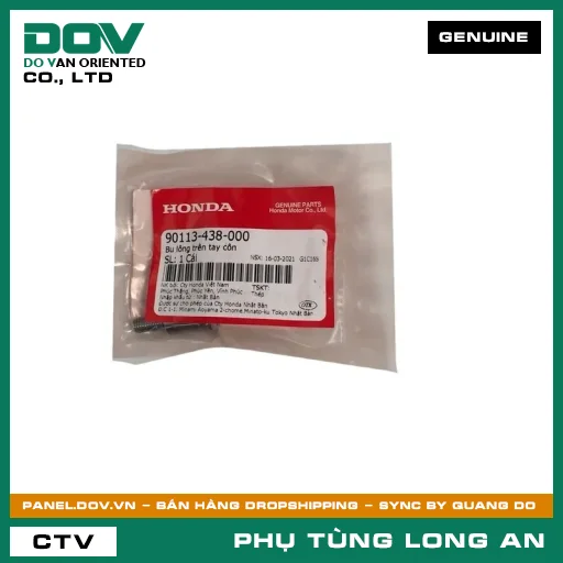 BU LÔNG TAY CÔN HONDA CB150R, CB250 NIGHTHAWK, CB300R, CB500F, CB500X, CB650R, CBR500R, CBR650R, MSX 125, NX500, REBEL 1100, REBEL 300, REBEL 500 — 90113438000