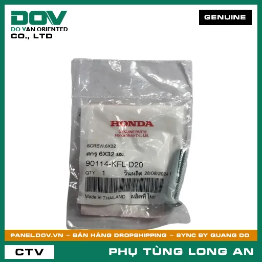 VÍT BẮT GIỎ XE 6X32 HONDA WAVE ALPHA — 90114KFLD20