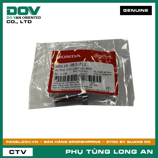 BU LÔNG CHÌM GIẢM XÓC 8MM HONDA CB250 NIGHTHAWK, ICON E, LEAD 110, LEAD 125, PCX, PCX 125, PCX 125/150, PCX 160, REBEL 1100, SH 125/150, SH 125/160, SH MODE, SUPER DREAM, VISION 110, WINNER 150, WINNER R, WINNER X — 90116383721