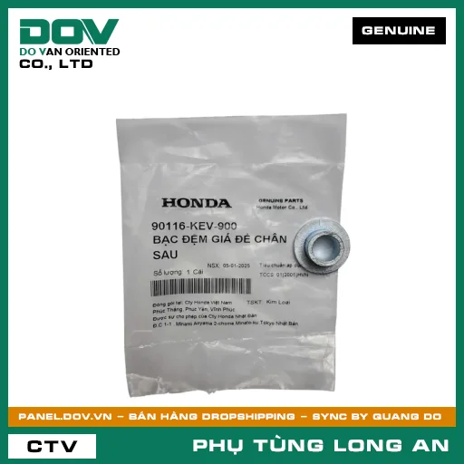 BẠC ĐỆM GIÁ ĐỂ CHÂN SAU HONDA WAVE ALPHA — 90116KEV900