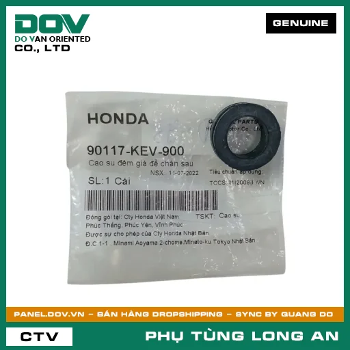 CAO SU ĐỆM GIÁ ĐỂ CHÂN SAU HONDA WAVE ALPHA — 90117KEV900