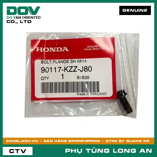 BU-LÔNG ĐẦU GỜ 6X14 HONDA CB150R, CB300R, CB500X, NX500, WINNER X — 90117KZZJ80