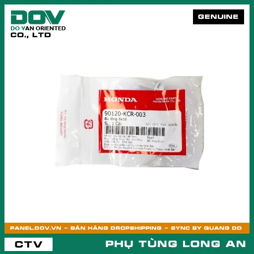 BU-LÔNG CÓ VÒNG ĐỆM 6X16 HONDA CB1000R, CB150R, CB300R, CB500F, CB500X, CBR500R, GOLDWING, NX500, REBEL 300, REBEL 500, SH 125/150, SH 350, WINNER 150, WINNER R, WINNER X — 90120KCR003