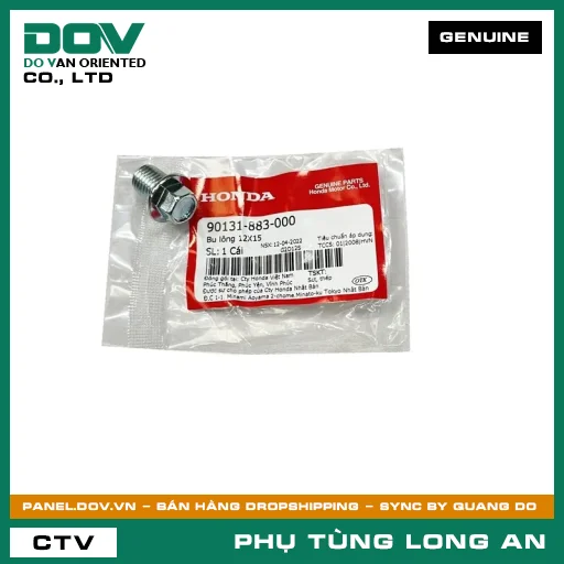 BU LÔNG 12X15 HONDA AIR BLADE 110, AIR BLADE 125, AIR BLADE 125/150, AIR BLADE 125/160, CB500F, CB500X, CB650R, CBR500R, CBR650R, LEAD 125, NX500, PCX, PCX 125, PCX 125/150, PCX 160, REBEL 1100, REBEL 500, SH 125/150, SH 125/160, SH MODE, VARIO 160, VISION 110 — 90131883000