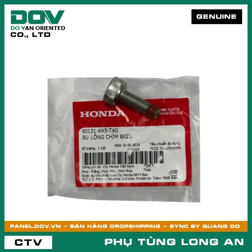 BU LÔNG CHÌM 8X25 HONDA WINNER X — 90131K45TA0