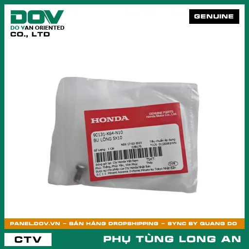 BU LÔNG 5X10 HONDA ADV350, AIR BLADE 125/150, CB150R, CB300R, PCX 160, SH 125/150, SH 125/160, SH 350, SH MODE, WINNER X — 90131K64N10