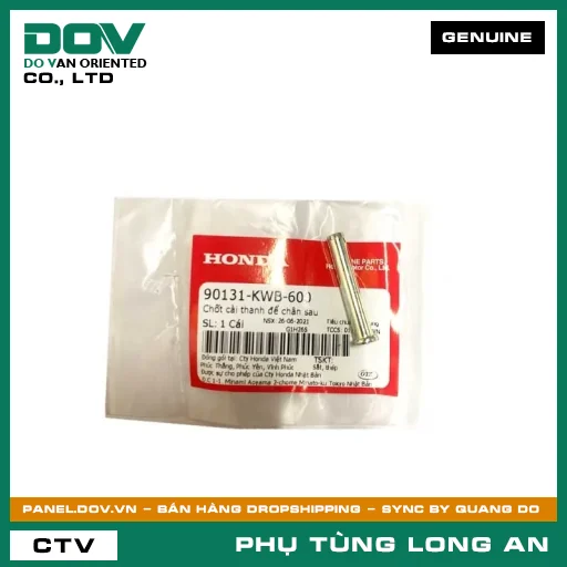 CHỐT CÀI THANH ĐỂ CHÂN SAU HONDA BLADE 110, DREAM 110, FUTURE 125, WAVE ALPHA 110, WAVE RSX 110 — 90131KWB600