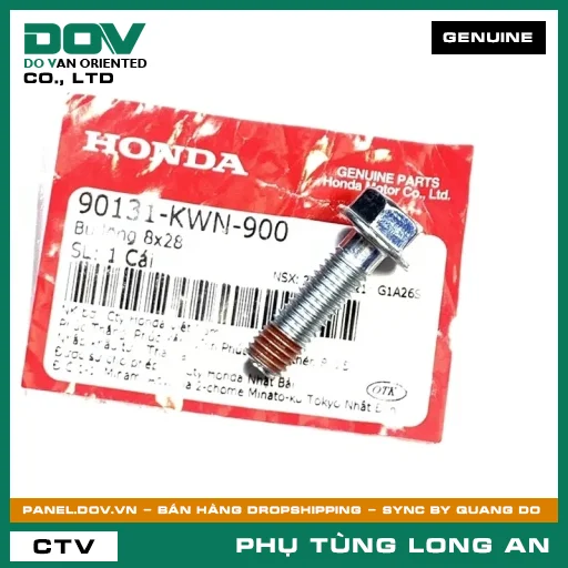 BU LÔNG 8X28 HONDA CB150R, CB300R, PCX, PCX 125, SH MODE — 90131KWN900