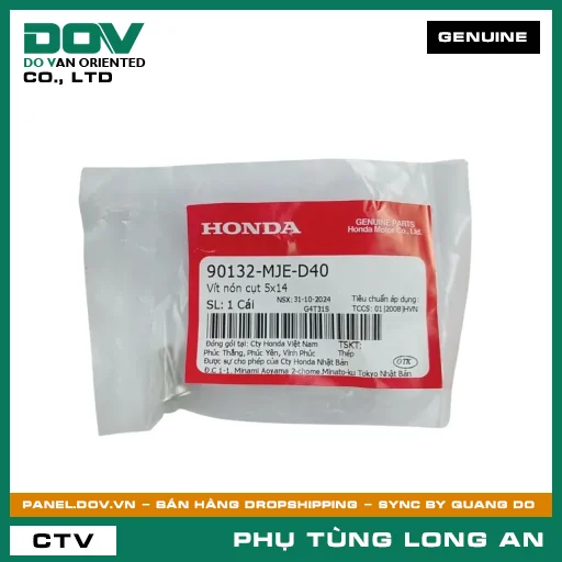 VÍT NÓN CỤT 5X14 HONDA CB500X, CBR500R, GOLDWING, SUPER CUB C125, WINNER 150, WINNER R, WINNER X — 90132MJED40