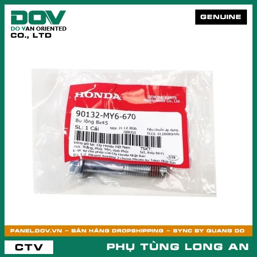 BU LÔNG 8X45 HONDA SH 125/150, SH 350 — 90132MY6670