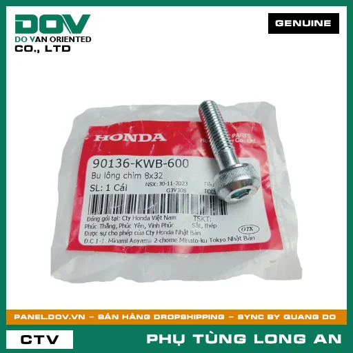 BU LÔNG CHÌM 8X32 HONDA BLADE 110, WAVE ALPHA 110, WAVE RSX 110 — 90136KWB600
