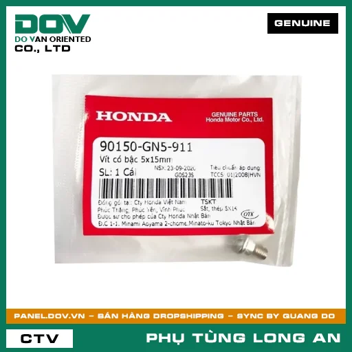 VÍT CÓ BẬC 5X15MM HONDA — 90150GN5911