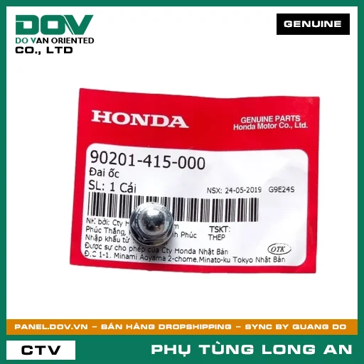 ĐAI ỐC HONDA CB250 NIGHTHAWK, CB350 H'NESS, CB650R, CBR650R, MSX 125, REBEL 1100, REBEL 300, REBEL 500 — 90201415000