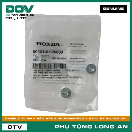 ĐAI ỐC U 6MM HONDA WAVE ALPHA — 90301KCW880