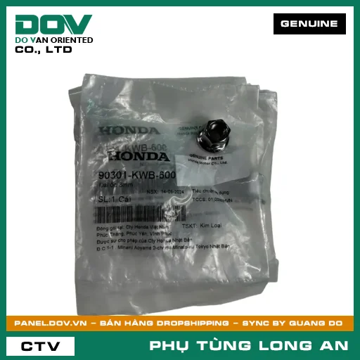 ĐAI ỐC 8MM HONDA BLADE 110, DREAM 110, FUTURE 125, MSX 125, SUPER CUB C125, WAVE ALPHA 110, WAVE RSX 110 — 90301KWB600