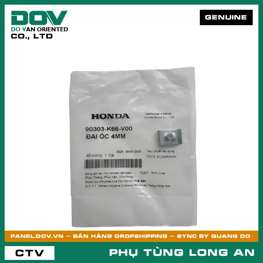 ĐAI ỐC 4MM HONDA AIR BLADE 125 — 90303K66V00