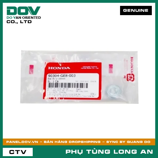 ĐAI ỐC U 10MM HONDA CB250 NIGHTHAWK, CB500X, GOLDWING, NX500, PCX, SH 125/150, SUPER DREAM — 90304GE8003