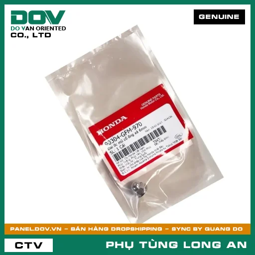 ĐAI ỐC MŨ CỔ ỐNG XẢ 6MM HONDA LEAD 110 — 90304GFM970