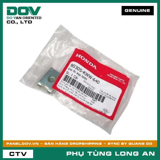 ĐAI ỐC KẸP 6MM HONDA BLADE 110, WAVE ALPHA 110, WAVE RSX 110 — 90305KWW640