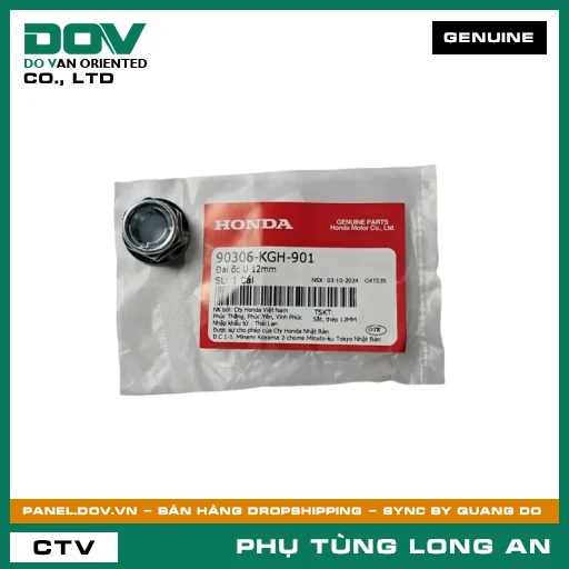 ĐAI ỐC U 12MM HONDA AIR BLADE 110, AIR BLADE 125, BLADE 110, CB500F, CB500X, CB650R, CBR500R, CBR650R, CLICK 110, DREAM 110, FUTURE 125, FUTURE NEO, ICON E, LEAD 110, LEAD 125, MSX 125, NX500, PCX, PCX 160, REBEL 300, REBEL 500, SH 125/150, SH 125/160, SH 350, SH MODE, SUPER DREAM, VARIO 160, VISION 110, WAVE 100, WAVE ALPHA, WAVE RSX 110, WINNER 150, WINNER R, WINNER X — 90306KGH901