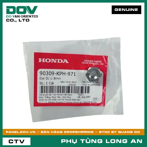 ĐAI ỐC U 8MM HONDA BLADE 110, DREAM 110, FUTURE 125, MSX 125, SUPER CUB C125, WAVE ALPHA 110, WAVE RSX 110 — 90309KPH971