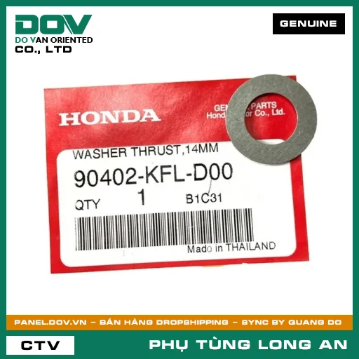 ĐỆM THEN HOA CHẶN 14MM HONDA — 90402KFLD00
