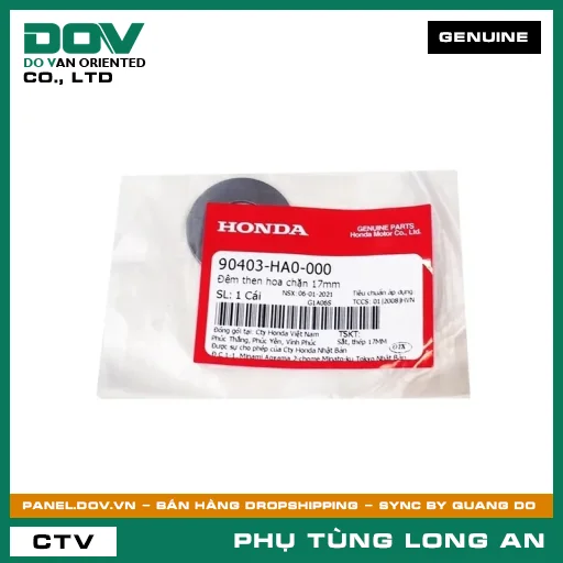 ĐỆM THEN HOA CHẶN 17MM HONDA SUPER DREAM, WAVE 100, WAVE ALPHA — 90403HA0000