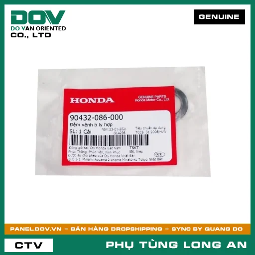 ĐỆM VÊNH B CÔN HONDA BLADE 110, DREAM 110, FUTURE 125, FUTURE NEO, SUPER CUB C125, SUPER DREAM, WAVE 100, WAVE ALPHA, WAVE ALPHA 110, WAVE RSX 110 — 90432086000