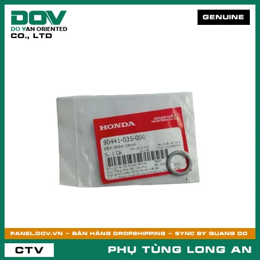 ĐỆM NHÔM 14MM HONDA SUPER DREAM, WAVE 100, WAVE ALPHA — 90441035000
